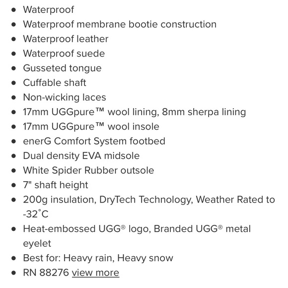 •SOLD•Brand new waterproof UGG boots - Picture 4 of 4